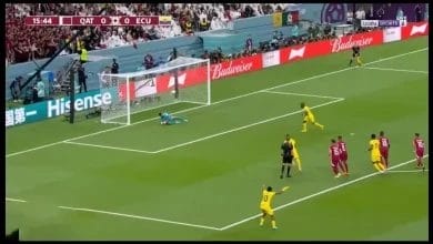اهداف مباراة قطر والاكوادور الهدف الأول قطر ضد الأكوادور 0:2 الشوط الأول