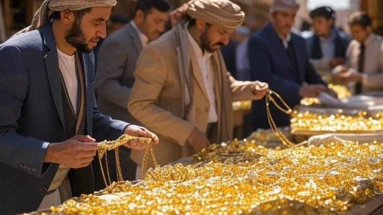 ارتفاع طفيف أسعار الذهب في اليمن 23 يناير 2025 صنعاء وكذلك عدن
